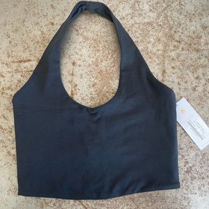 Spiritual Gangster Devotion Brami Sports Bra Halter Black Sz